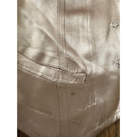 TRIPP NYC Gold Silky Vest Cosplay Small - Picture 5 of 6
